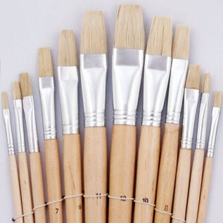 pędzle szczecina płaskie