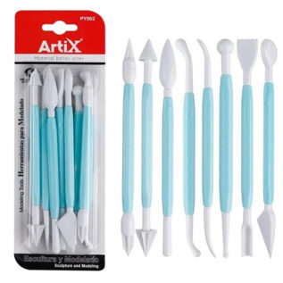 ARTIX NARZĘDZIA CERAMICZNE PLASTIKOWE ZESTAW 8SZT