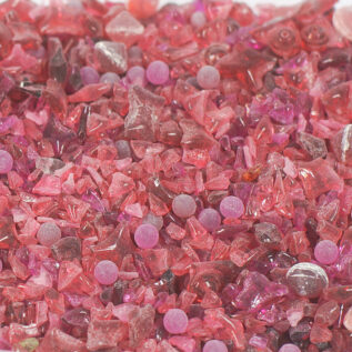 granulat szklany (39a) - rubinowy